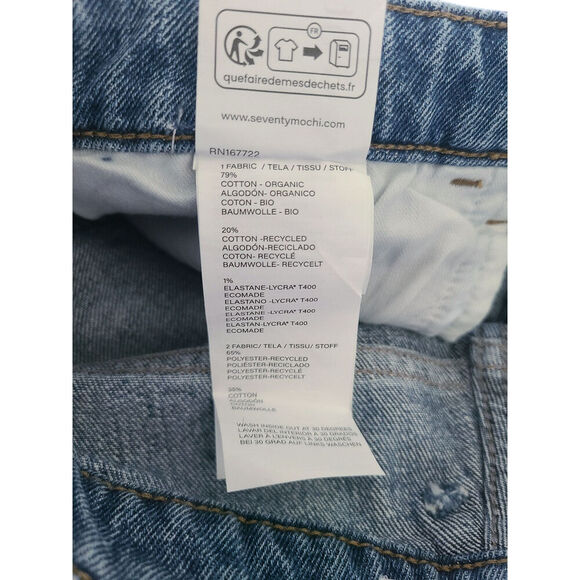 Seventy + Mochi Anthropologie Cara Straight Leg Jean in Rodeo Size 27 NWT - Picture 10 of 10